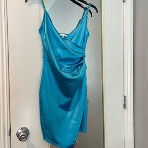Aqua Mini Dress
